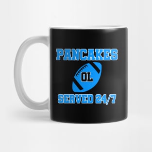 O-Line Pancakes Served 24/7 American Football Mug